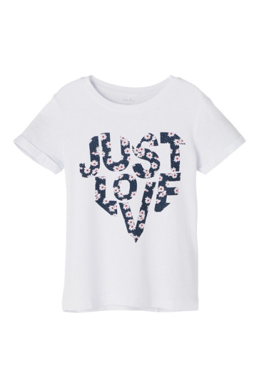 T-shirt Bambina Name It Bianco