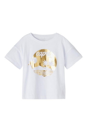 T-shirt Bambina Name It Bianco