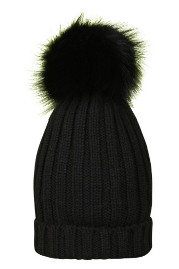 Cappello berretto Donna Riviera Cashmere Nero