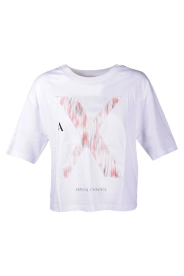 T-shirt Donna Armani Exchange Bianco