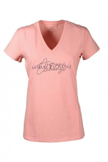T-shirt Donna Armani Exchange Rosa