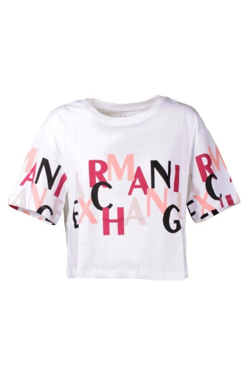 T-shirt Donna Armani Exchange Bianco