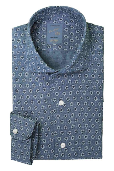 Camicia Uomo Barba Napoli Blue