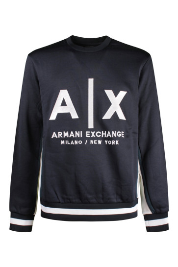 Felpa Uomo Armani Exchange Blue