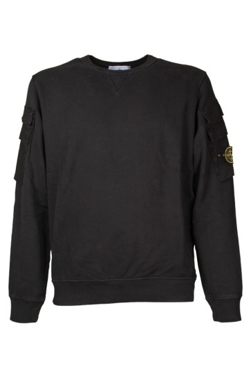 Felpa Uomo Stone Island Nero