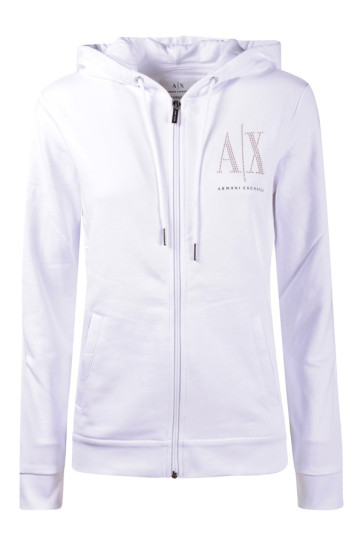 Felpa Donna Armani Exchange Bianco