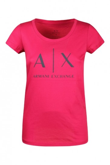 T-shirt Donna Armani Exchange Fuxia