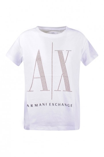 T-shirt Donna Armani Exchange Bianco