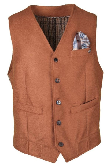 Gilet Uomo Bob Marrone