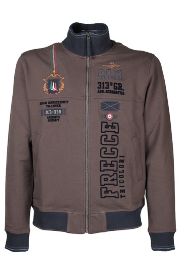 Felpa Uomo Aeronautica Militare Marrone