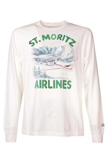 T-shirt Uomo Saint Barth Mc2 Bianco