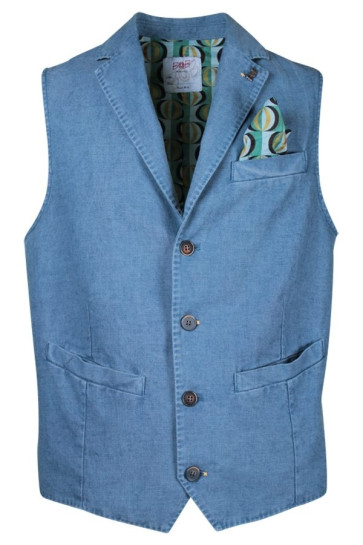 Gilet Uomo Bob Blue