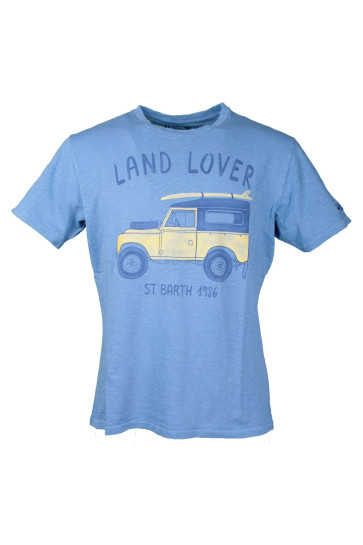 T-shirt Uomo Saint Barth Mc2 Blue