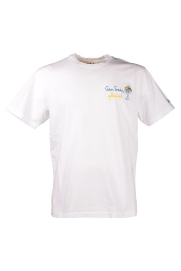 T-shirt Uomo Saint Barth Mc2 Bianco