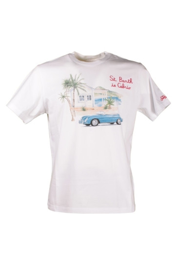 T-shirt Uomo Saint Barth Mc2 Bianco