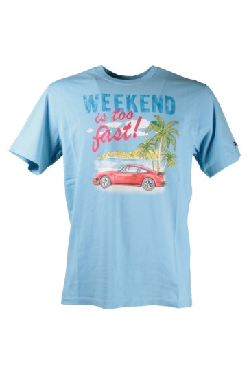 T-shirt Uomo Saint Barth Mc2 Blue