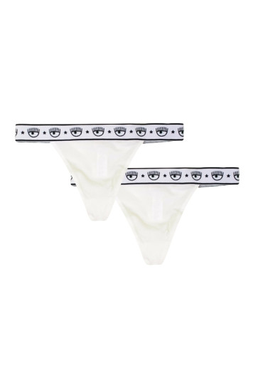 Slip Donna Chiara Ferragni Bi-Pack Bianco