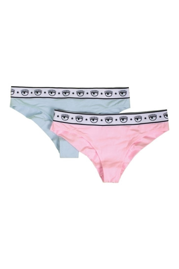 Slip Donna Chiara Ferragni Bi-Pack Rosa e Azzurro