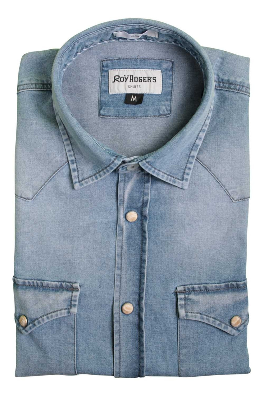Camicia Uomo Roy Roger s Blue