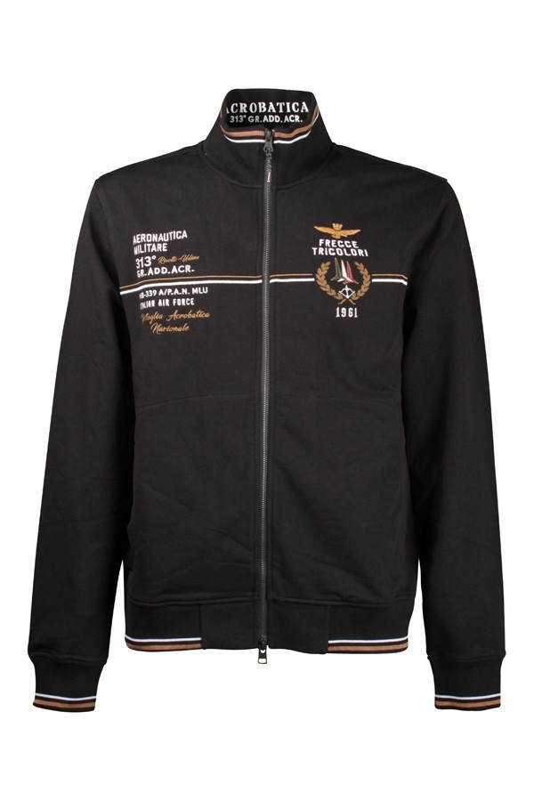 Ferracinshop Felpa Uomo Aeronautica Militare Nero art.FE1633 col.34300 moda uomo donna bimbo
