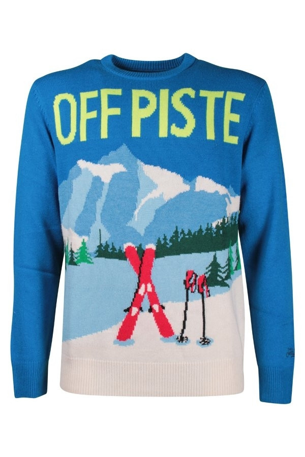Ferracinshop Maglia Uomo Saint Barth Mc2 Blue Art. HERON C OFFPISTE17 moda uomo donna bimbo