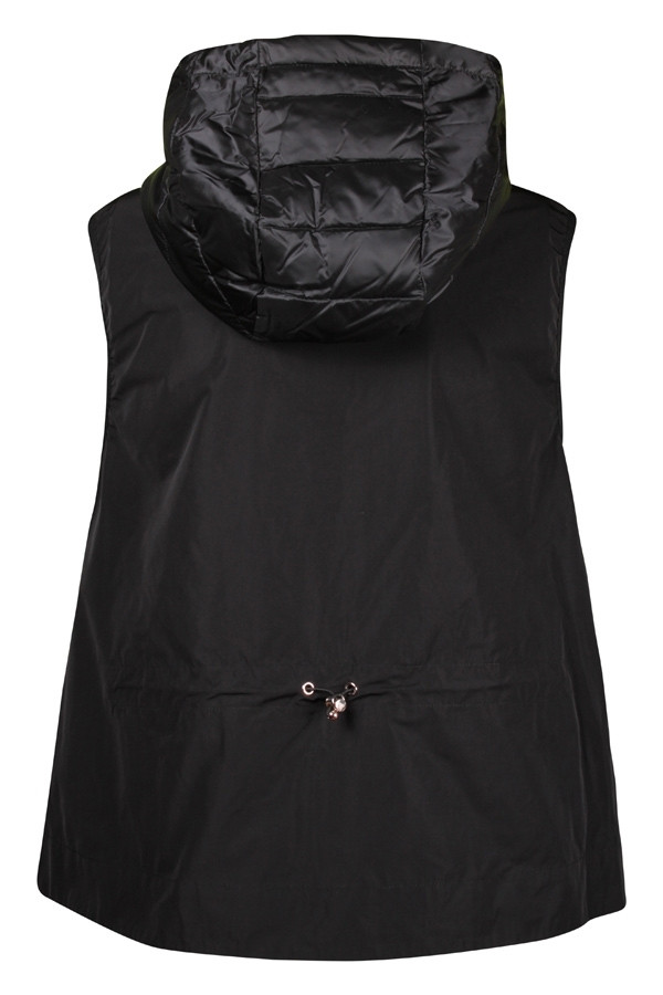 Gilet Imbottito in Piuma con Cappuccio Uzzay Rosso Bacca - Piumini