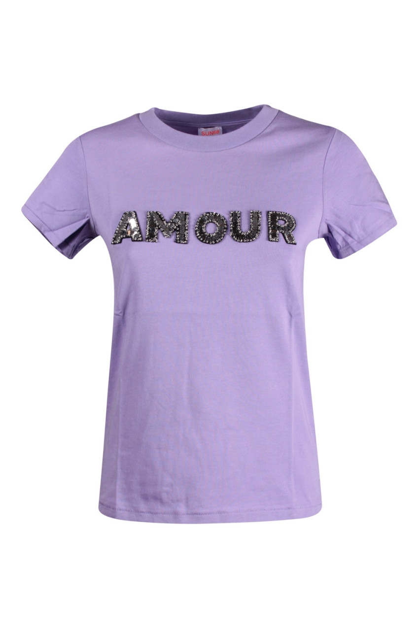 Maglietta outlet viola donna