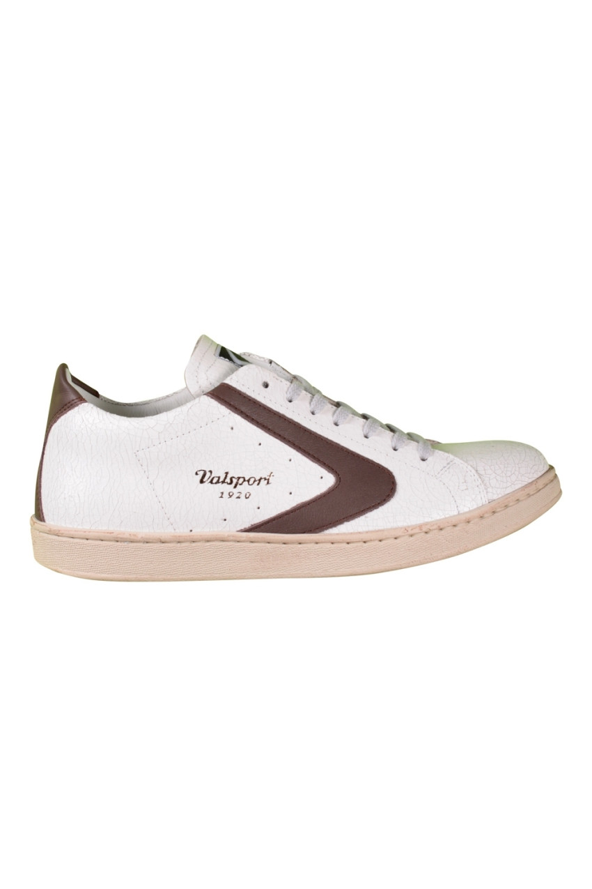 Valsport Tournament Scarpe Uomo In Pelle Bianco/Blu - Sneaker Made In Italy, Taglia 44 - 5