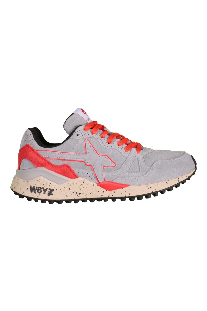 W6yz sneakers blu con dettagli giallo
