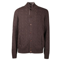 Cardigan Uomo Barba Napoli Marrone
