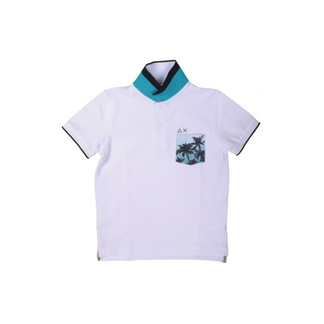 Polo Bambino Sun68 Bianco