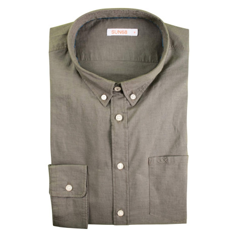 Camicia Uomo Sun 68 Verde Militare