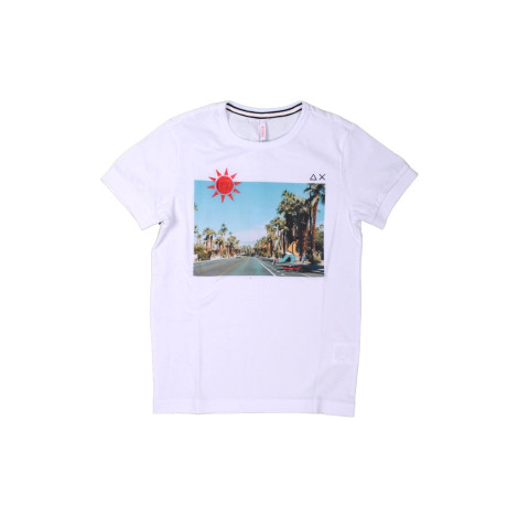 T-shirt Bambino Sun68 Bianco