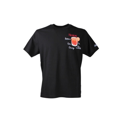 T-shirt Uomo Saint Barth Mc2 Nero