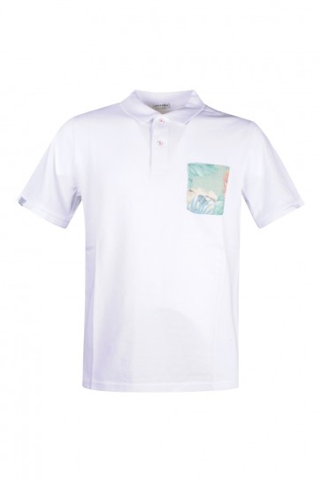 White Men's In The Box Polo T-shirt 