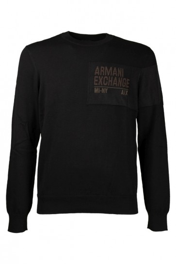 Man Black Sweater Armani Exchange