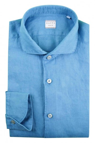 Blue Linen Men's Xacus Shirt