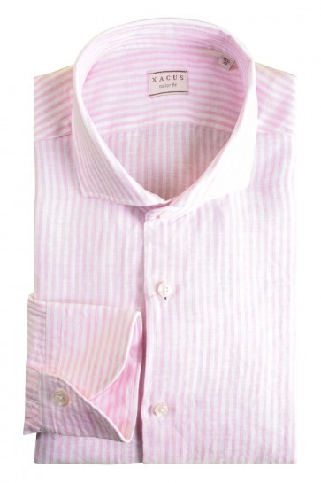 Pink Linen Men's Xacus Shirt