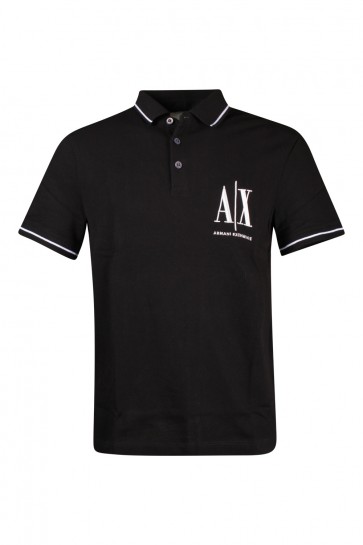 Black Men's Armani Exchange Polo T-shirt