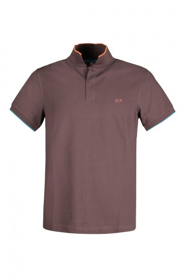 Brown Men's Sun68 Polo T-Shirt
