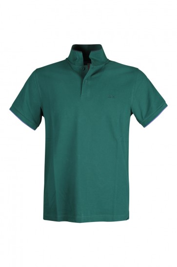 Green Men's Sun68 Polo T-Shirt