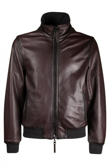 Man Brown Leather Jacket The Jack