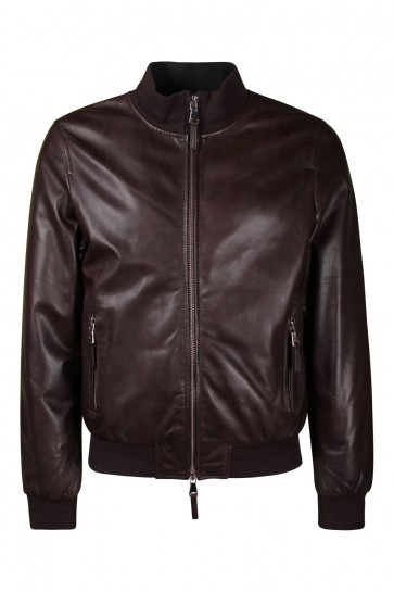 Brown The Jack Men's Leather Jacket 