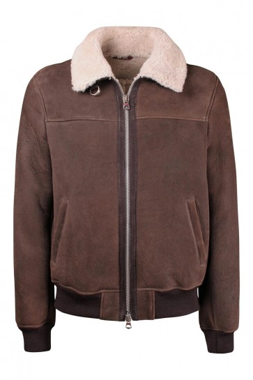Brown Stewart Men's Sheepskin Jacket