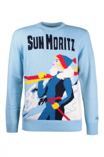 Light Blue Men's Saint Barth Mc2 Blue Sweater