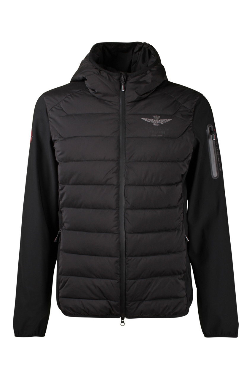 Ferracinshop Black Men s Aeronautica militare Jacket Men s women s and casual clothes