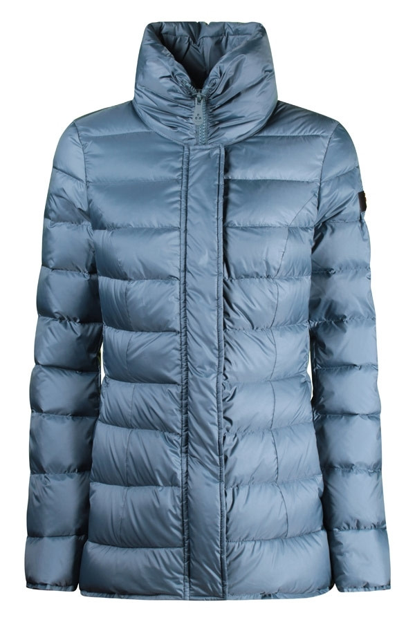 Ferracinshop Light Blue Woman's Peuterey Down Jacket art