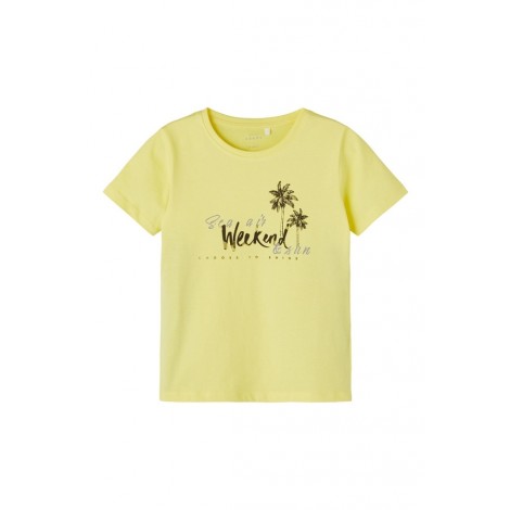 Yellow Kid's Name It T-Shirt 
