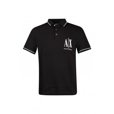 Black Men's Armani Exchange Polo T-shirt