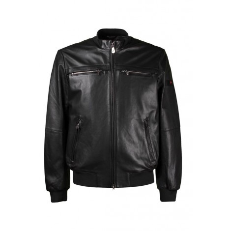 Black Men's Peuterey Leather Jacket